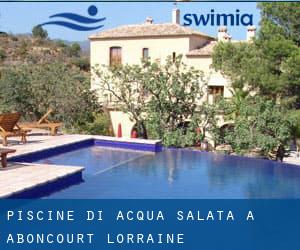 Piscine Di Acqua salata a Aboncourt (Lorraine)