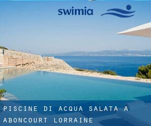 Piscine Di Acqua salata a Aboncourt (Lorraine)