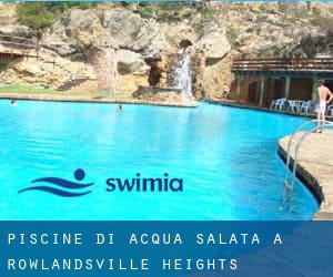 Piscine Di Acqua salata a Rowlandsville Heights